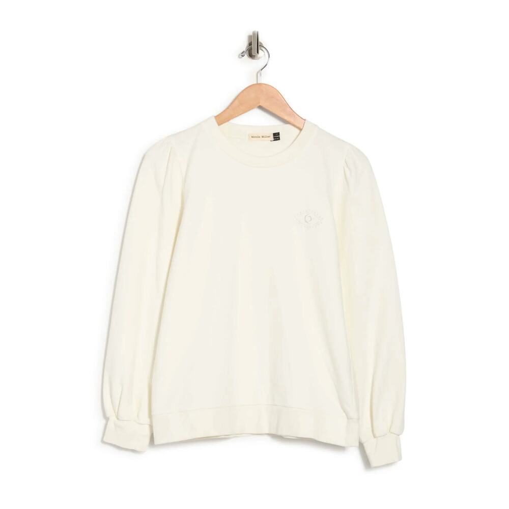 Nicole Miller Balloon Sleeve Sweatshirt